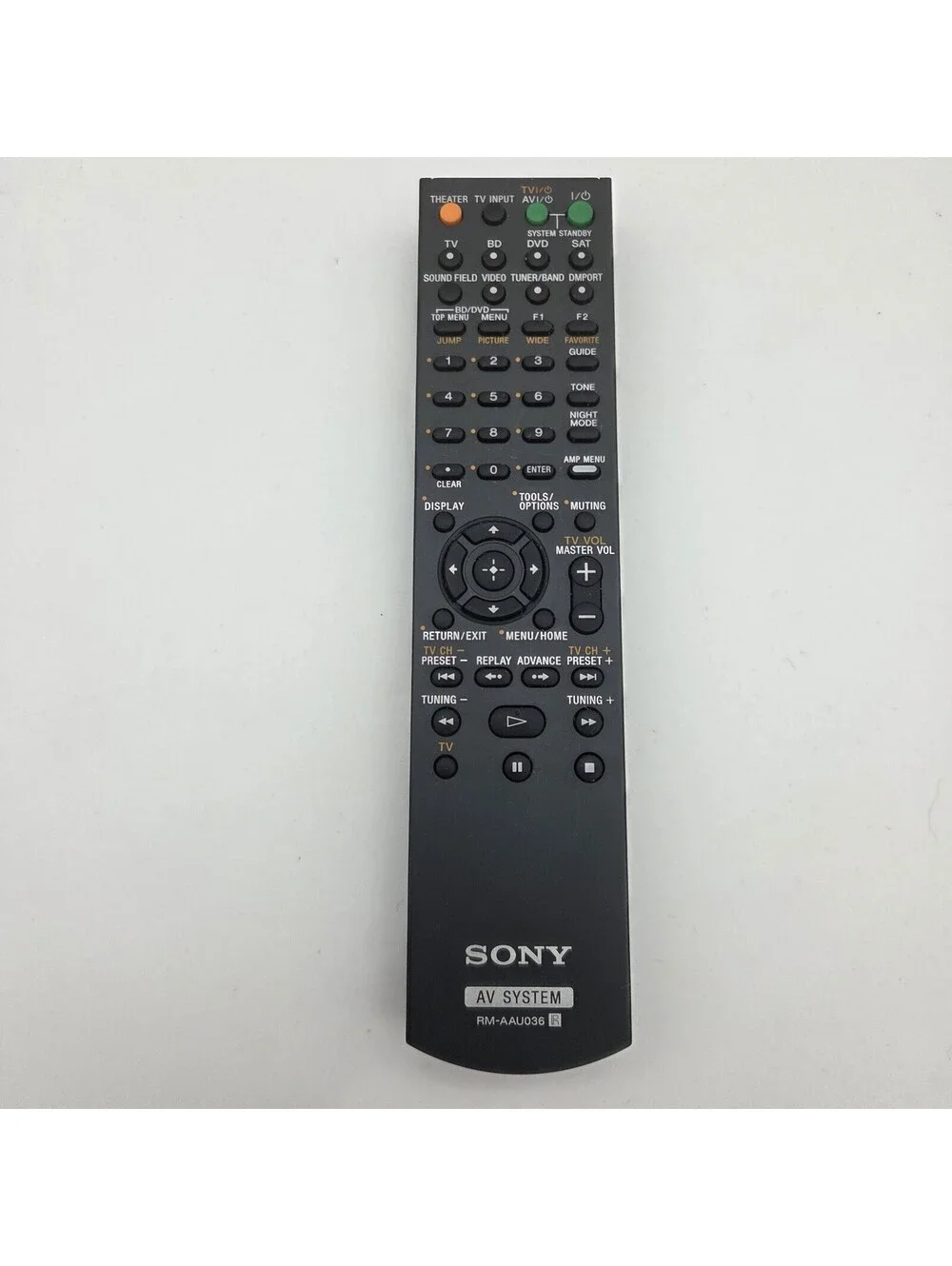 Genuine Sony RM-AAU036 AV System Remote Control For HT-FS3, HT-SS360, STR-KS360